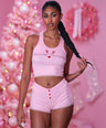 Santa's Favorite PJ Set in Pink