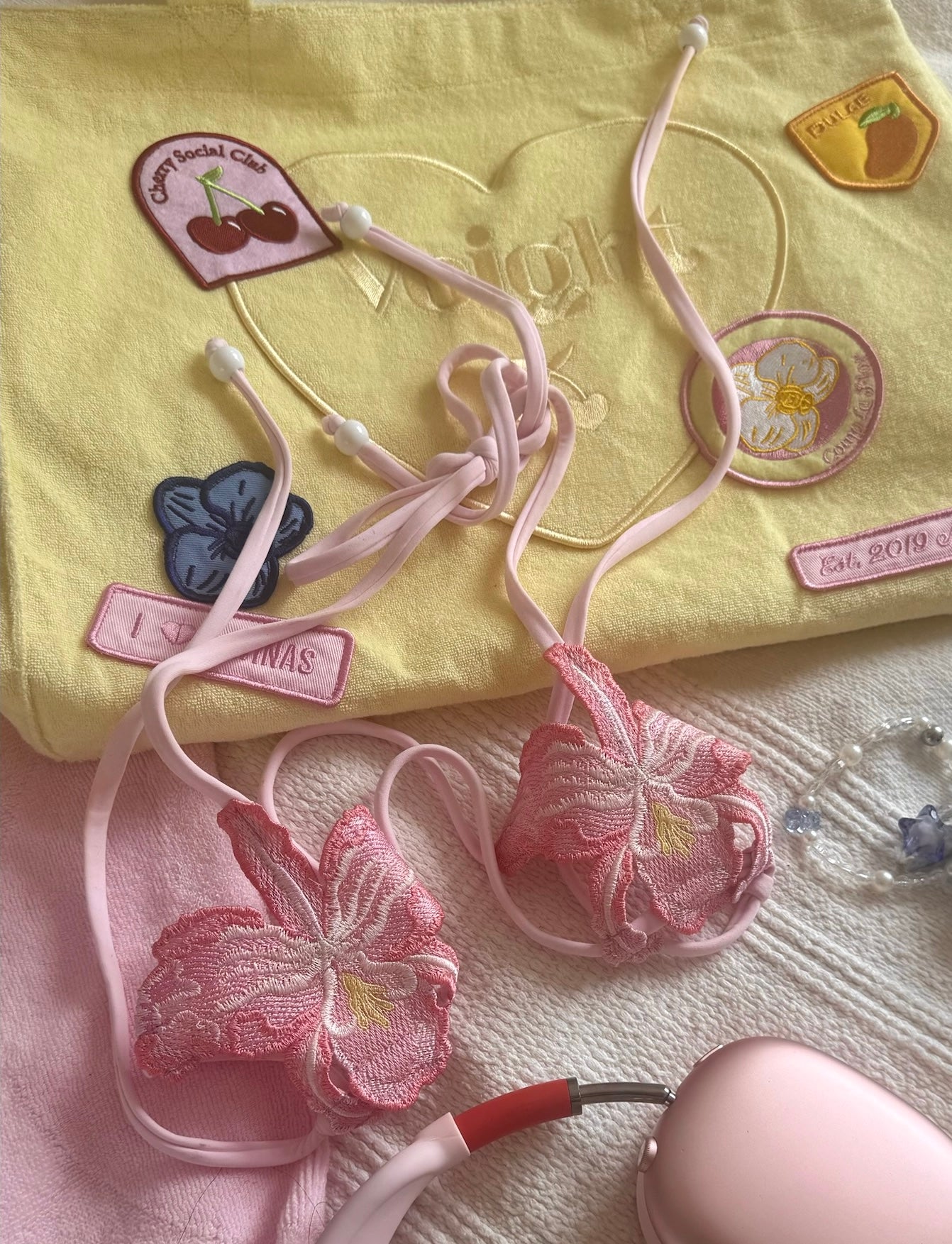 Orchid V-kini Set in Pink