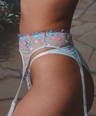 Cherry Bomb Garter in Blue
