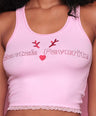 Santa's Favorite PJ Tank in Pink