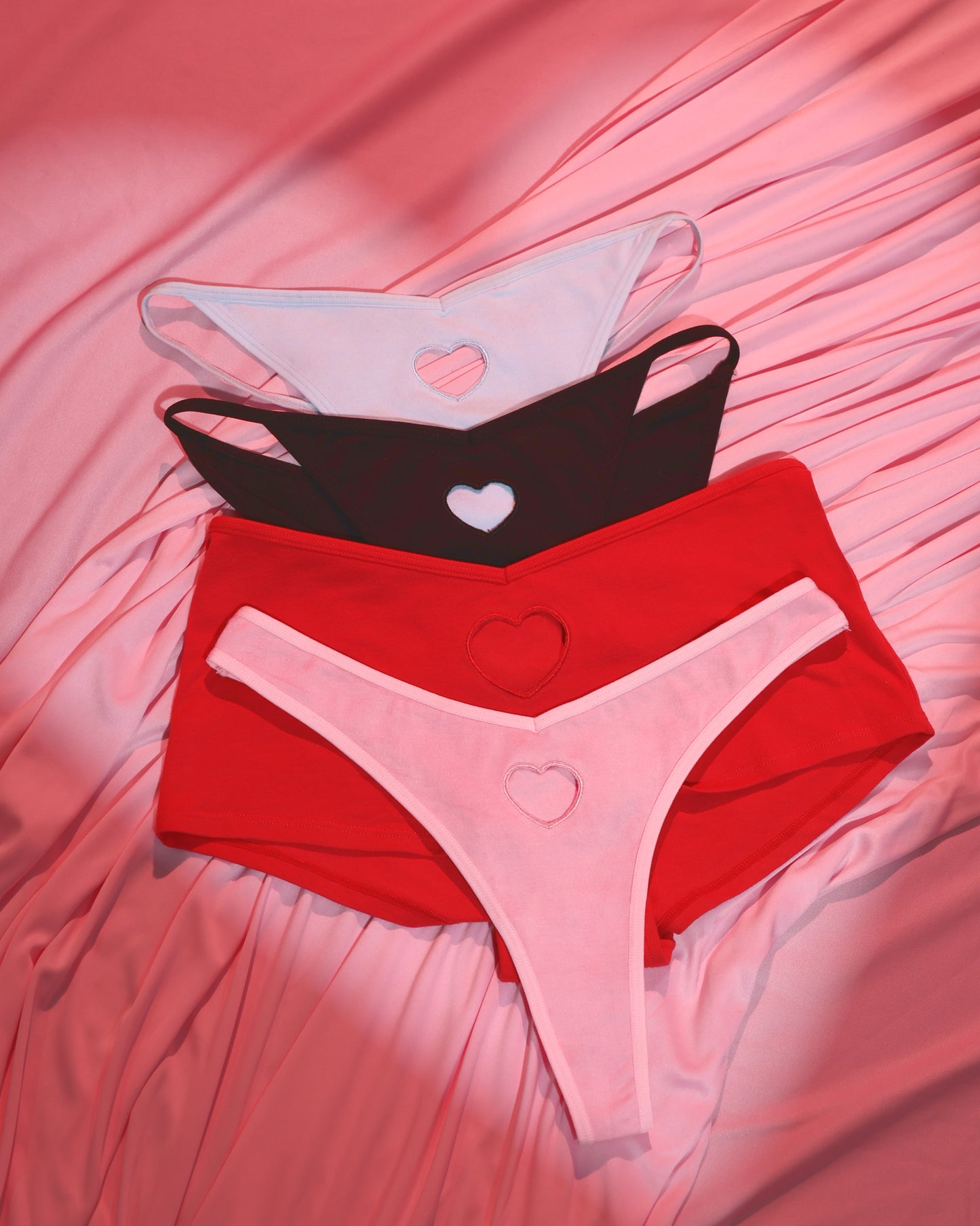 Heart Cut-Out Panty Pack