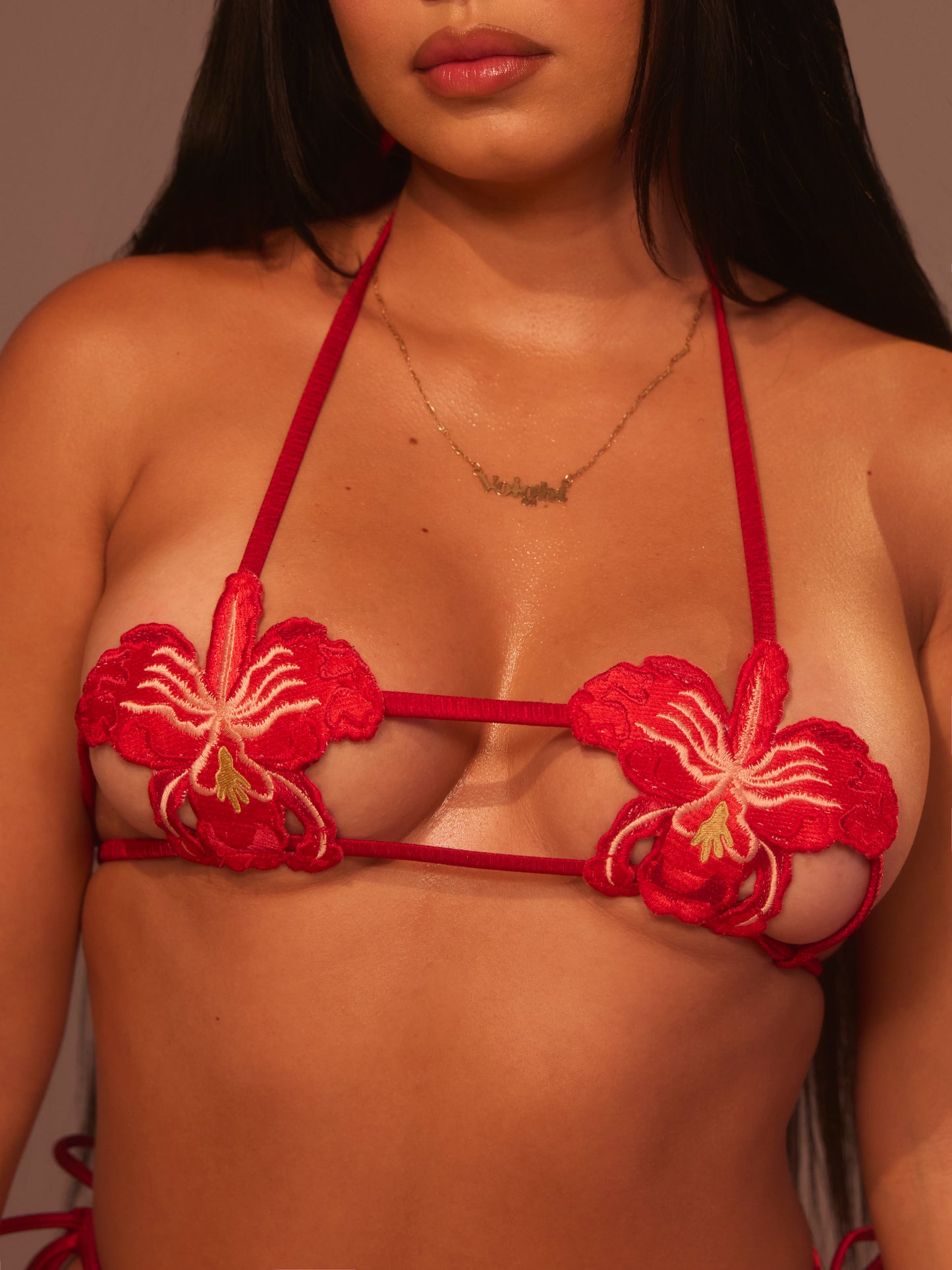 PRE-ORDER Orchid V-kini Set in Red