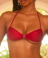 Cherry On Top V-kini Top in Red