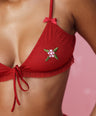 Unwrap Me Bralette + Panty Set in Red