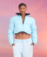 Reversible Cloud Cropped Puffer Jacket