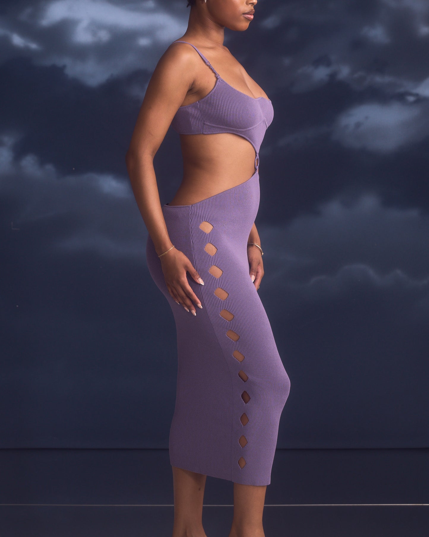 Hell Midi Dress in Dusk