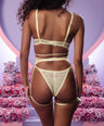 Polly Panty + Garter in Yellow Candy