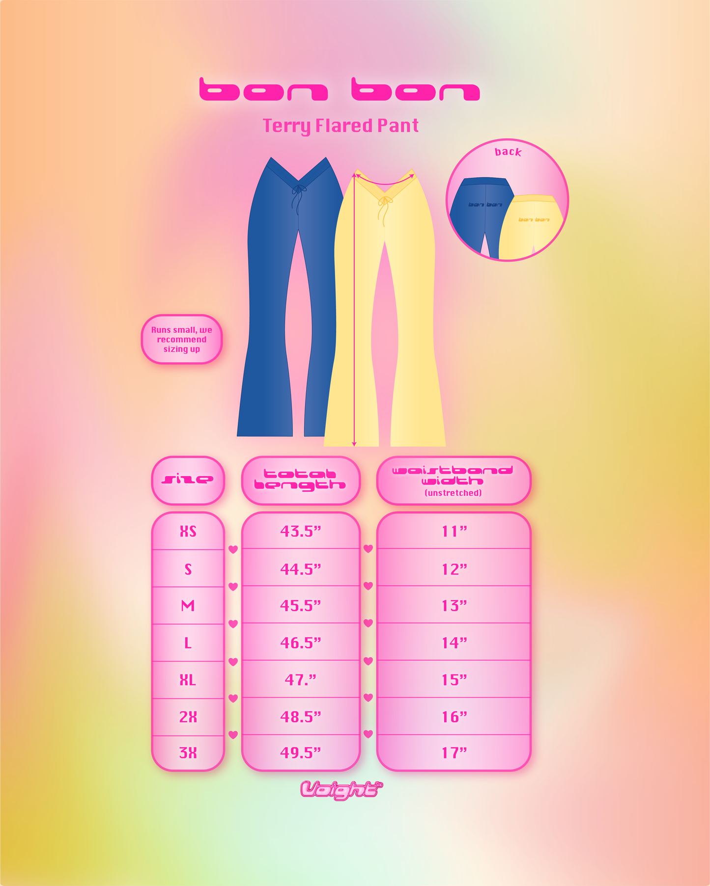 BonBon Flare Pant in Yellow