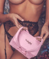 Blue Cherry Bomb Panty + Garter