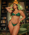 Money Magnet V-Kini Top in Emerald
