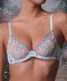 Cherry Bomb Bra in Blue