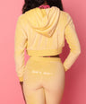 BonBon Crop Hoodie in Yellow