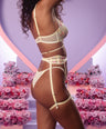 Polly Panty + Garter in Yellow Candy